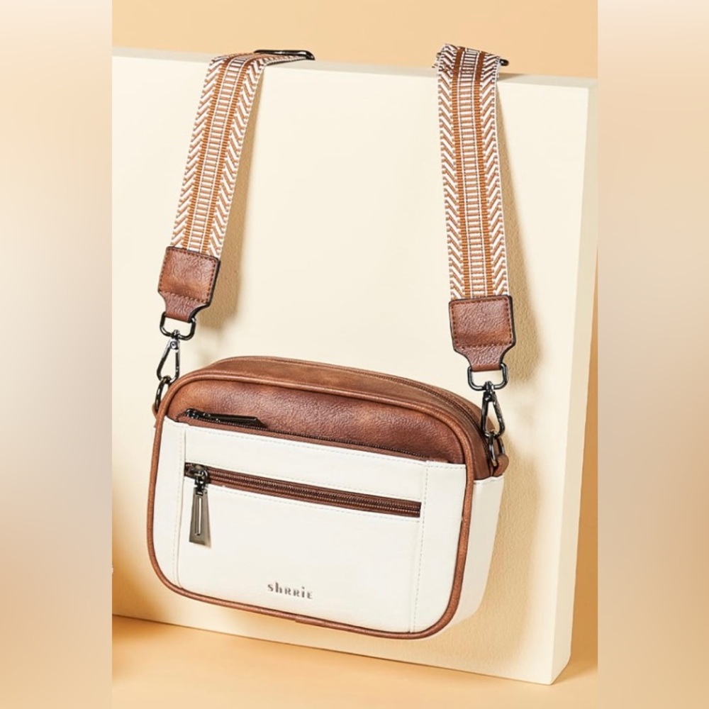 Vegan Leather Crossbody Bag w Removable Strap - NWT